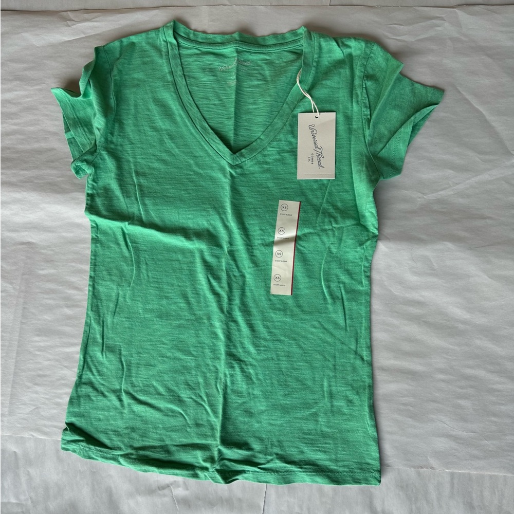 Woman’s green t-shirt